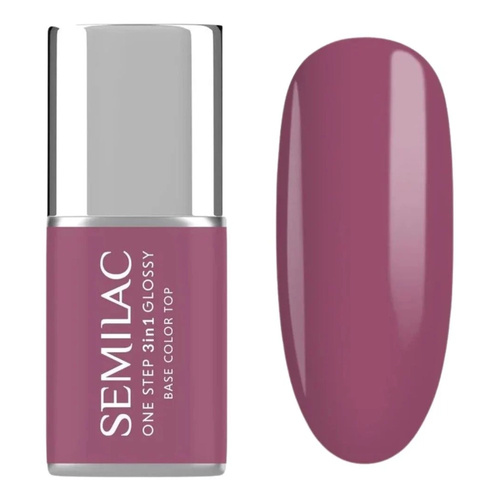 Semilac One Step 3in1 Hybrid Gel Polish S205 Purple Beige 7ml