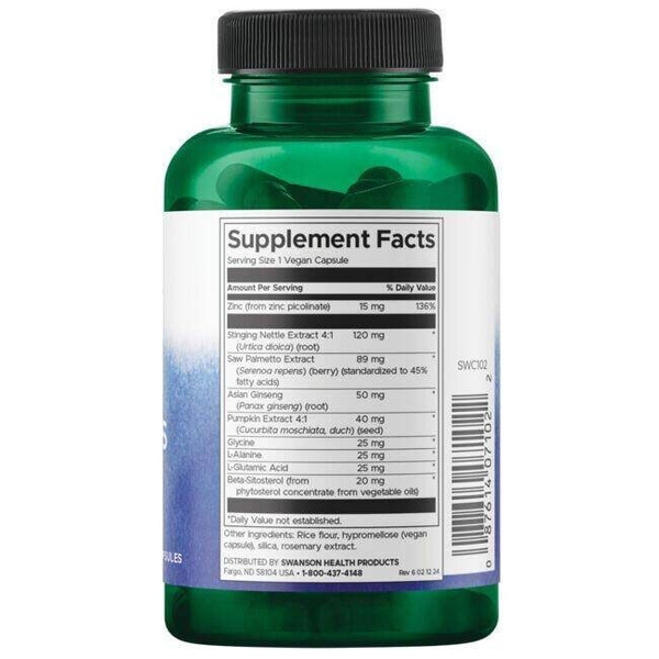 Swanson Prostate Essentials for Prostate Health and Urinary Function 90 Vcapsules