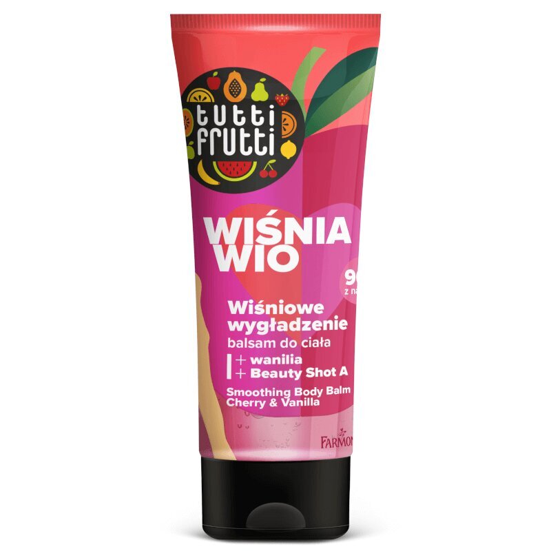 Tutti Frutti Wiśnia Wio Wiśniowe Wygładzenie Balsam do Ciała 200ml