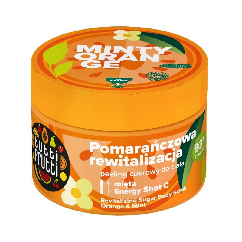 Tutti Frutti Rewitalizujący Peeling Cukrowy Pomarańcza i Mięta 300g