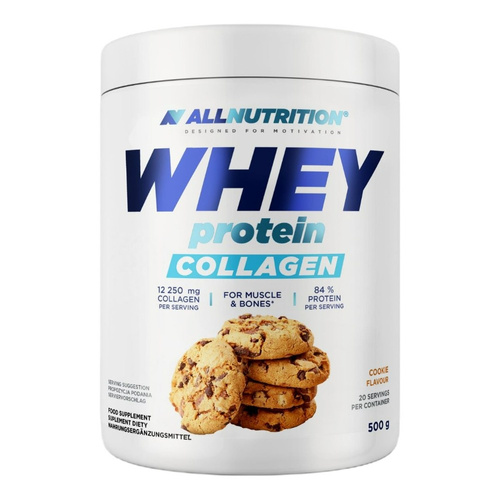 Allnutrition Whey Protein Collagen, Cookie - 500g