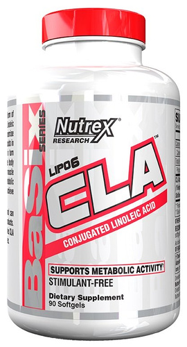 Nutrex Lipo-6 CLA Sprzężony Kwas Linolowy bez Stymulantów na Redukcję Tkanki Tłuszczowej 90 Kapsułek Miękkich