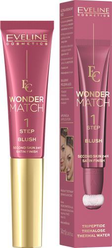Eveline Wonder Match 1 Step Blush Ultra Creamy Waterproof Blush No. 01 14ml