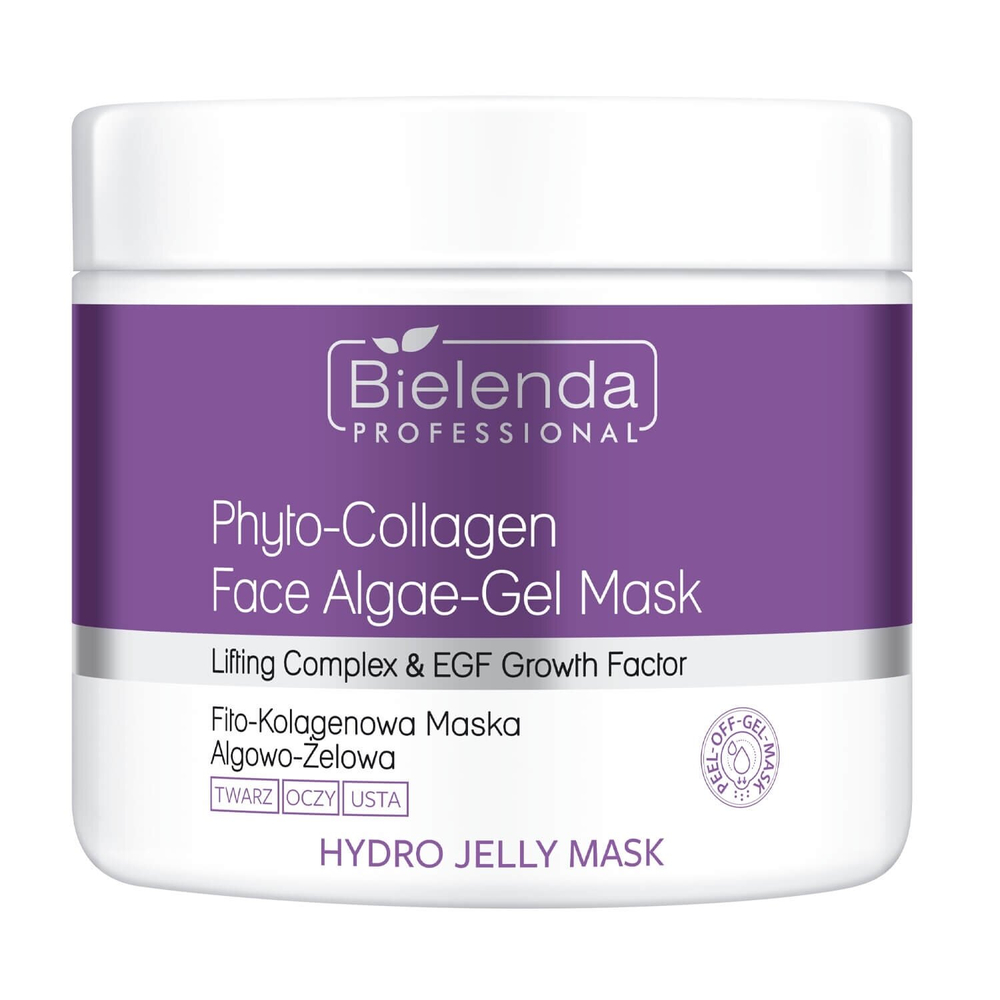 Bielenda Professional Hydro Jelly Firming Algae-Gel Mask Phyto-Collagen and EGF Growth Factor 190g