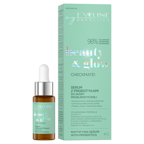 Eveline Beauty & Glow Checkmate! Serum with Prebiotics for Problematic Skin 18ml
