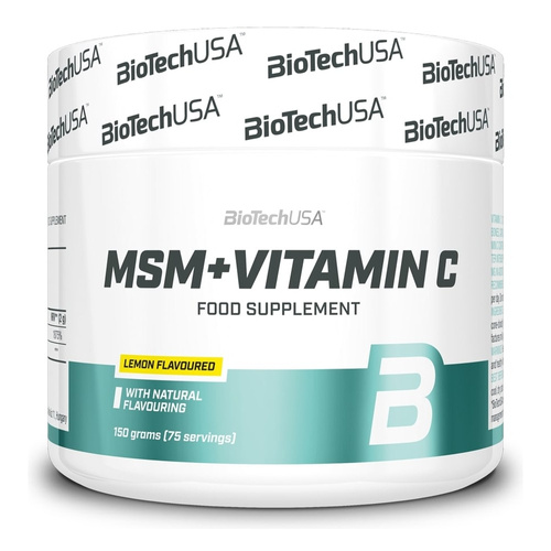 BioTechUSA MSM + Vitamin C Drink Powder, Lemon 150g