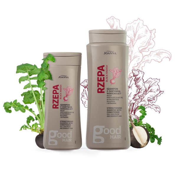 Joanna Black Radish Strengthening Shampoo with Conditioner 200ml