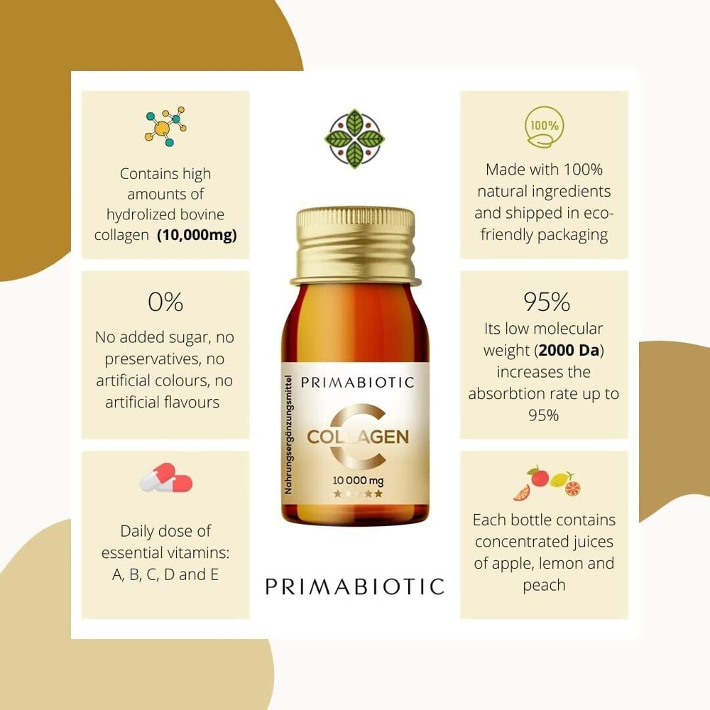 Primabiotic Hydrolysed Collagen Drink 10.000mg 30x30ml