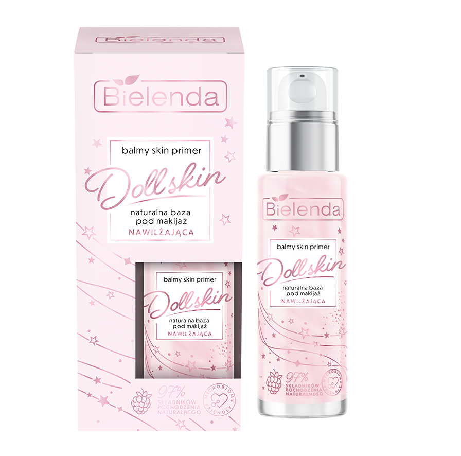 Bielenda Balmy Skin Primer Doll Skin Naturalna Nawilżająca Baza pod Makijaż do Każdego Typu Cery30ml