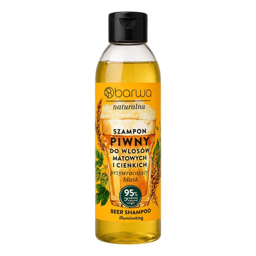 Barwa Natural Shine Restoring Beer Shampoo for Dull and Thin Hair 300ml