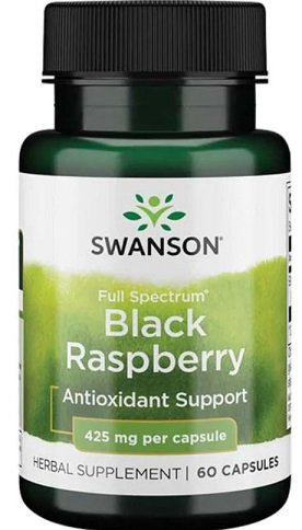 Swanson Black Raspberry 425mg for Antioxidant Support 60 Capsules