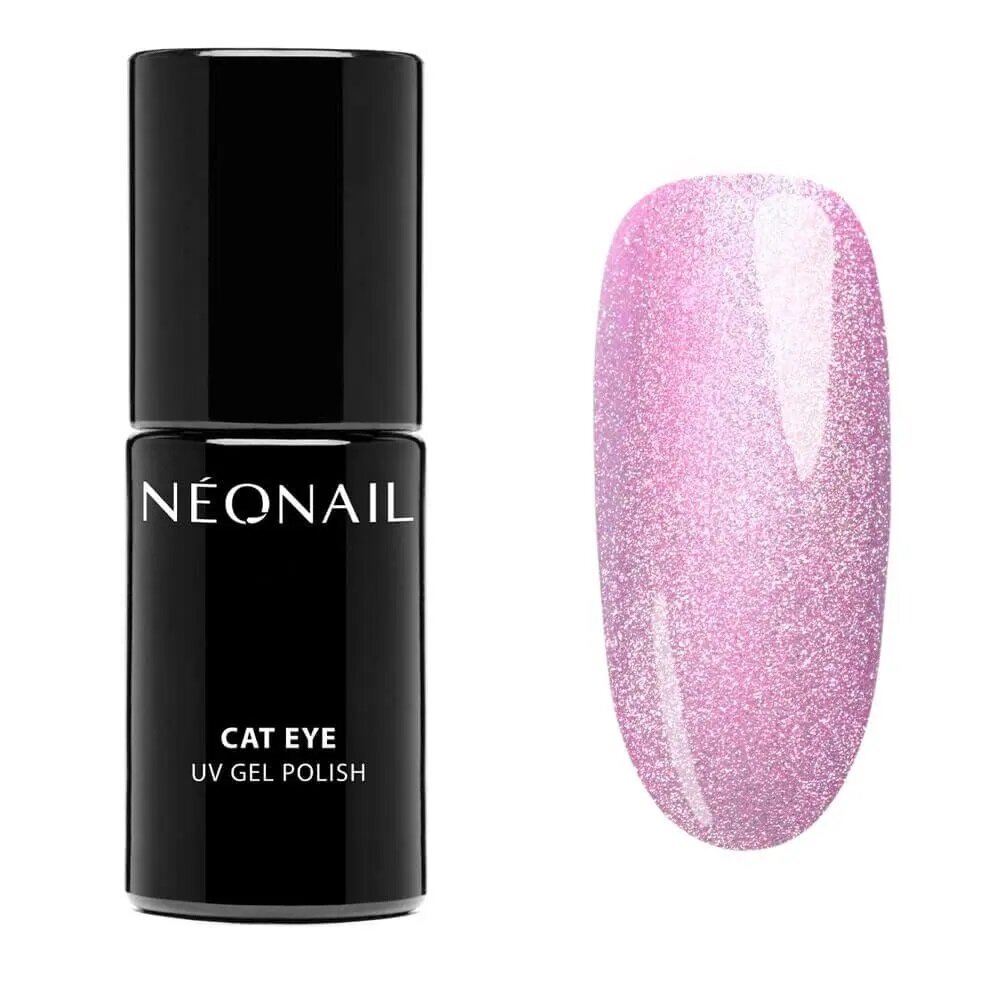 NeoNail UV/LED Hybrid Nail Gel Polish Cat Eye Lakier Hybrydowy Satin Ruby 7,2ml