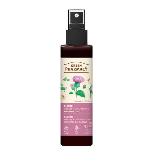 Green Pharmacy Elixir Against Hair Loss Burdock and Wheat Protein 150ml
