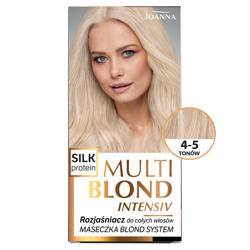 Joanna Multi Blond Intensywny Rozjaśniacz Włosów do 4-5 Tonów z Jedwabiem 70x25x10g