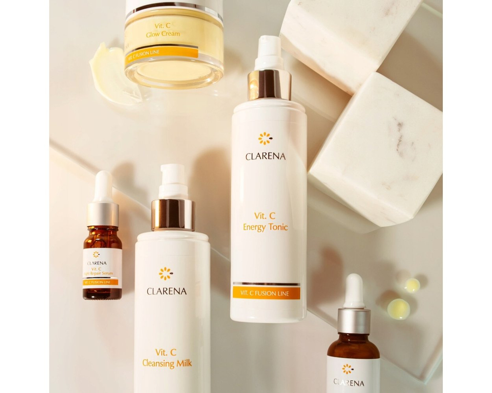 Clarena Vit C Fusion Line Cream Mask with Vitamin C Intensive Illumination for Tired Skin 5ml