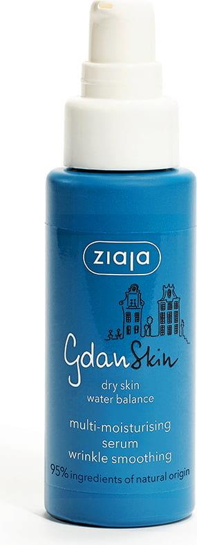 Ziaja Gdanskin Multi-Moisturizing Serum Booster Anti-aging Smooths Wrinkles 50ml