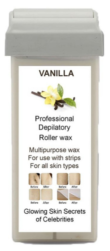 Star Beauty Professional Vanilla Roller Wax Depilation with Strips 100ml
