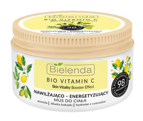 Bielenda Bio Vitamin C Moisturizing and Energizing Body Mousse with Kakadu Plum 250ml
