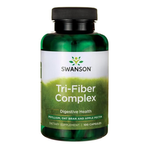 Swanson Tri-Fiber Complex Dietary Fiber for Digestion 100 Capsules