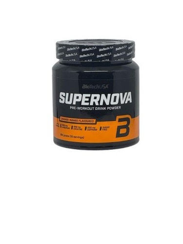 BioTechUSA Supernova Przedtreningówka w Proszku Do Intensywnych Treningów Pomarańcza-Mango 282g