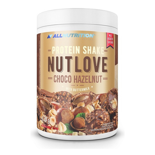 Allnutrition Nutlove Protein Shake Choco Hazelnut High-Protein Supplement 630g