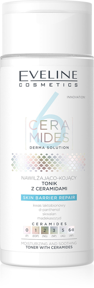 Eveline 6 Ceramides Nawilżająco-Kojący Tonik dla Skóry Suchej i Wrażliwej 150ml