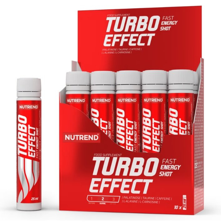 Nutrend Turbo Effect Shot Energy Shot for Fast Energy 10 x 25 ml