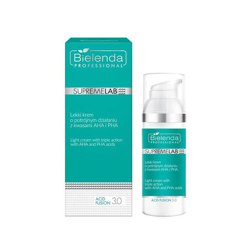 Bielenda Professional Supremelab Acid Fusion 3.0 Lekki Krem do Twarzy o Potrójnyn Działaniu z Kwasami AHA i PHA 50ml