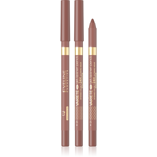 Eveline Variete Waterproof Gel Lip Liner No 01 Nude 1 Piece