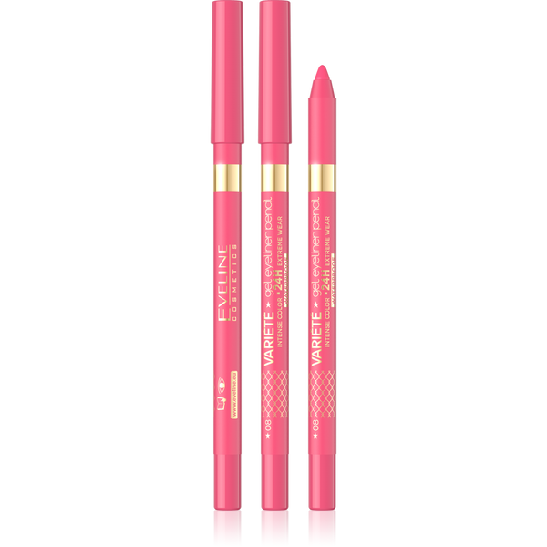 Eveline Variete Waterproof Gel Eyeliner Pencil No 09 Pink 1 Piece