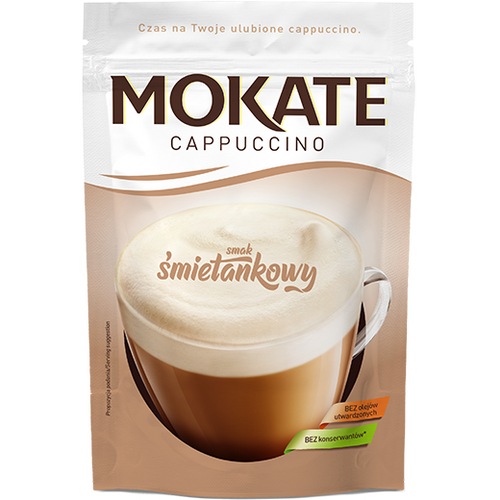 Mokate Cappuccino with Creamy Taste without Oils and Preservatives 110g Best Before 01.10.26
