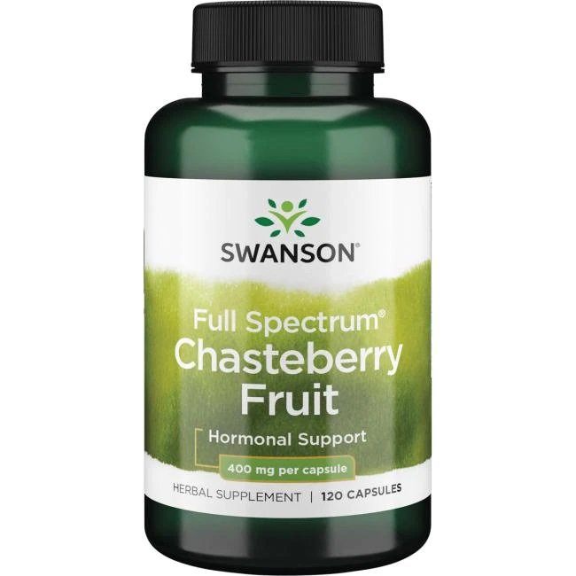 Swanson Chasteberry 400mg for Women's Hormonal Support 120 Capsules