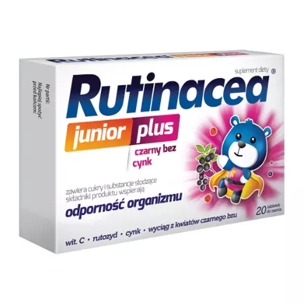 Rutinacea Junior Plus for over 3 Years Old Children Immune System Support 20 Lozenges