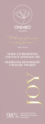 OnlyBio Ritualia Joy Vegan Natural Makeup Removal and Face Massage Oil 150ml