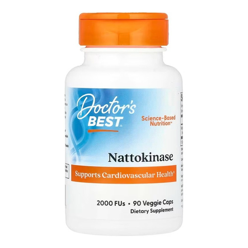 Doctor's Best Nattokinaza, 2000 FUs Kapsułki 90 kapsułek
