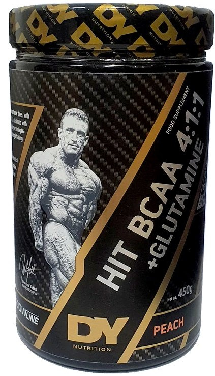Dorian Yates HIT BCAA 4:1:1 + Glutamine, Peach - 450g 