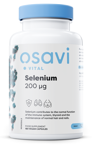 Osavi Selen 200mcg 180 kapsułek wegańskich