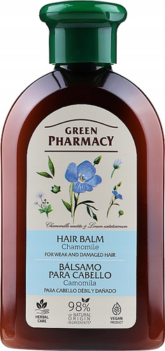 Green Pharmacy Chamomile Balm for Weak and Damaged Hair 300ml
