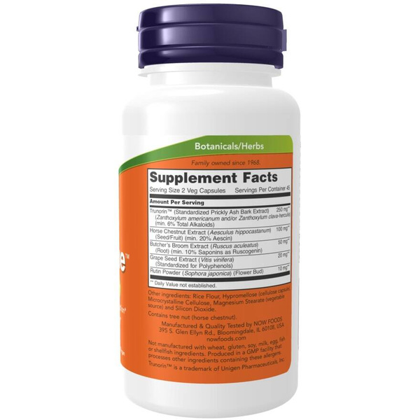 Now Foods Vein Supreme Supports Blood Vessel Health  90 Vcapsules