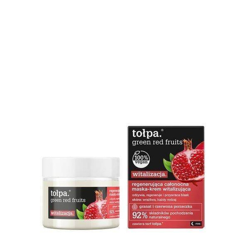 Tołpa Green Red Fruits Witalizacja Odżywiająca Maska z Czerwonymi Owocami na Noc 50ml
