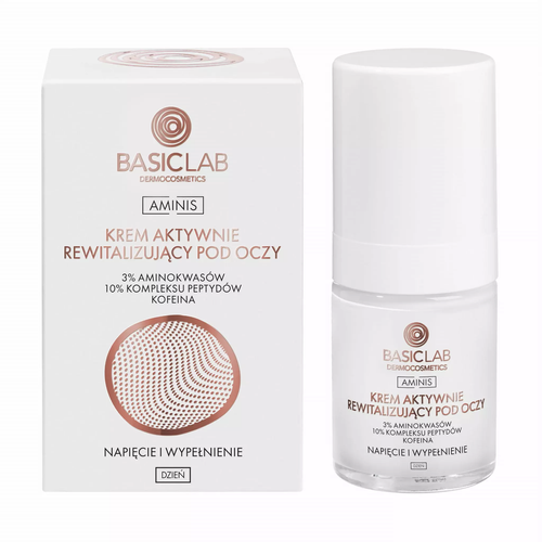 BasicLab Actively Revitalizing Eye Cream Tension and Filling 3% Amino Acids 18ml
