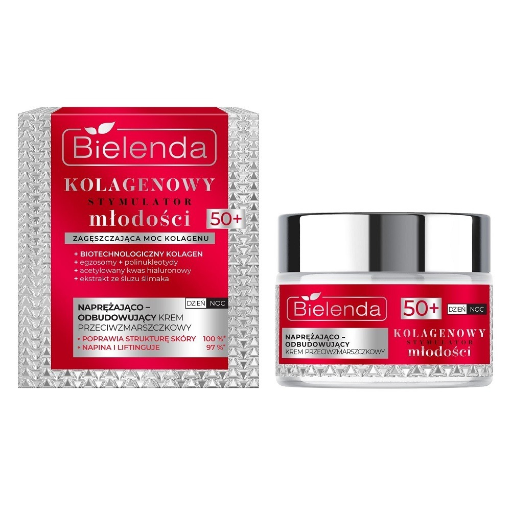 Bielenda Collagen Youth Stimulator Firming & Rebuilding Anti-Wrinkle Cream 50+ 50ml