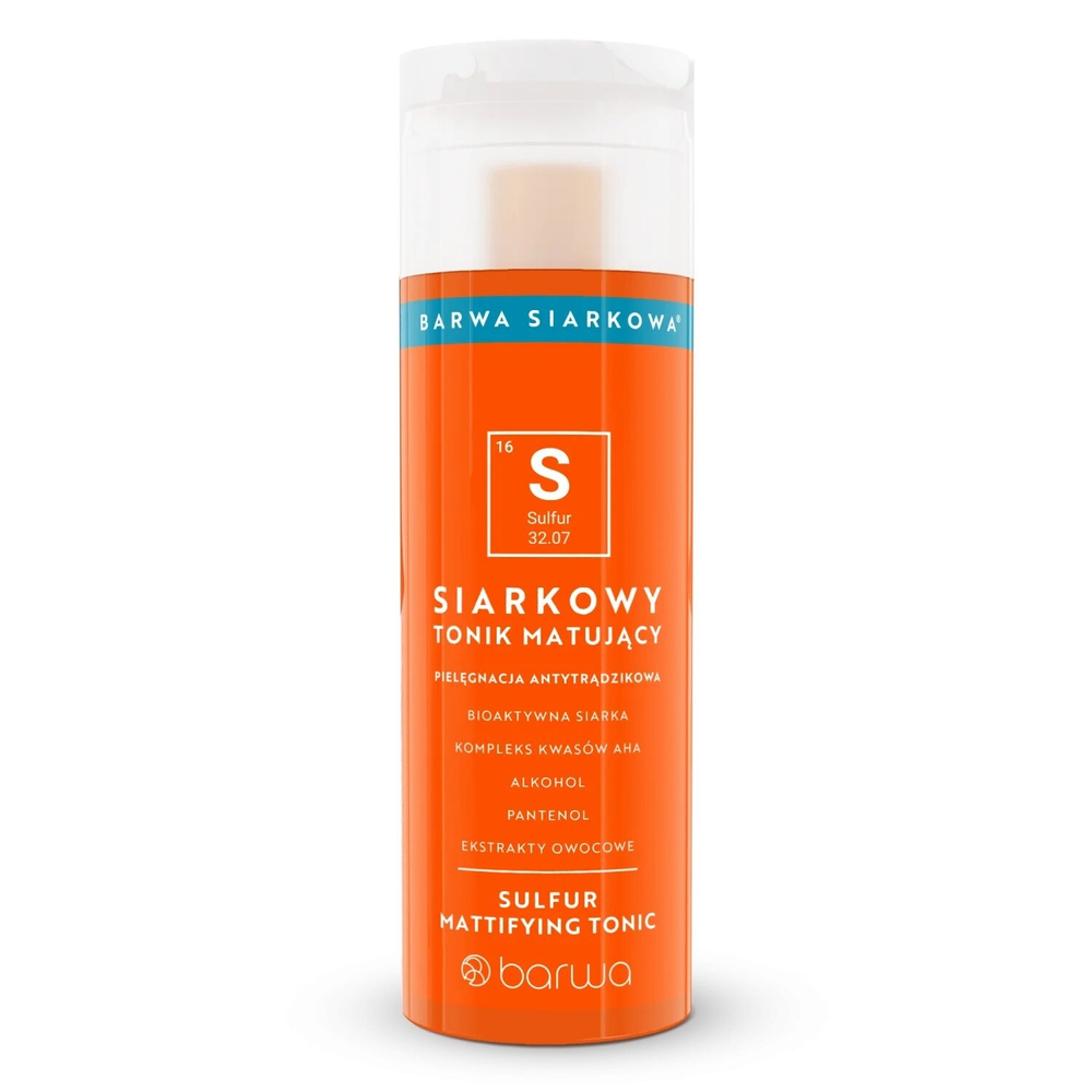 Barwa Siarkowa Siarkowy Tonik Matujący Antytrądzikowy 200ml