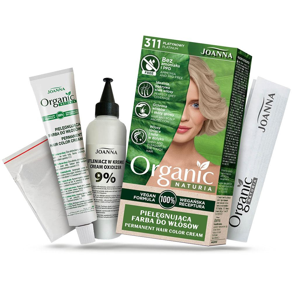 Joanna Organic Vegan Farba do Włosów 311 Platynowy 1 Sztuka