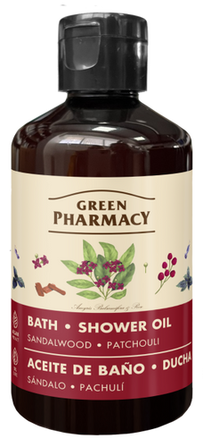 Green Pharmacy Moisturizing Bath and Shower Oil Sandalwood and Patchouli 250ml
