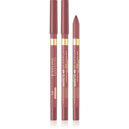 Eveline Variete Waterproof Gel Lip Liner No. 03 Dusty Rose 1 Piece