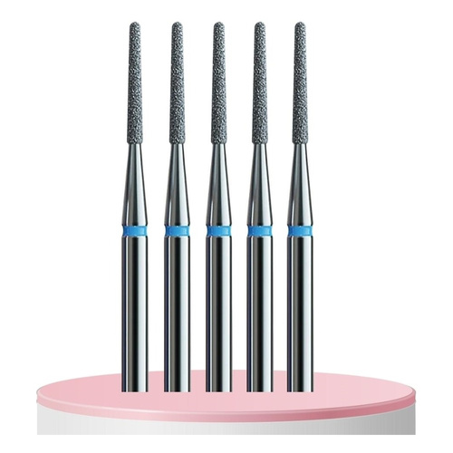 IQ Nails Frezy Diamentowe Podologiczne Stożek Wąski 1.2mm 5 szt.