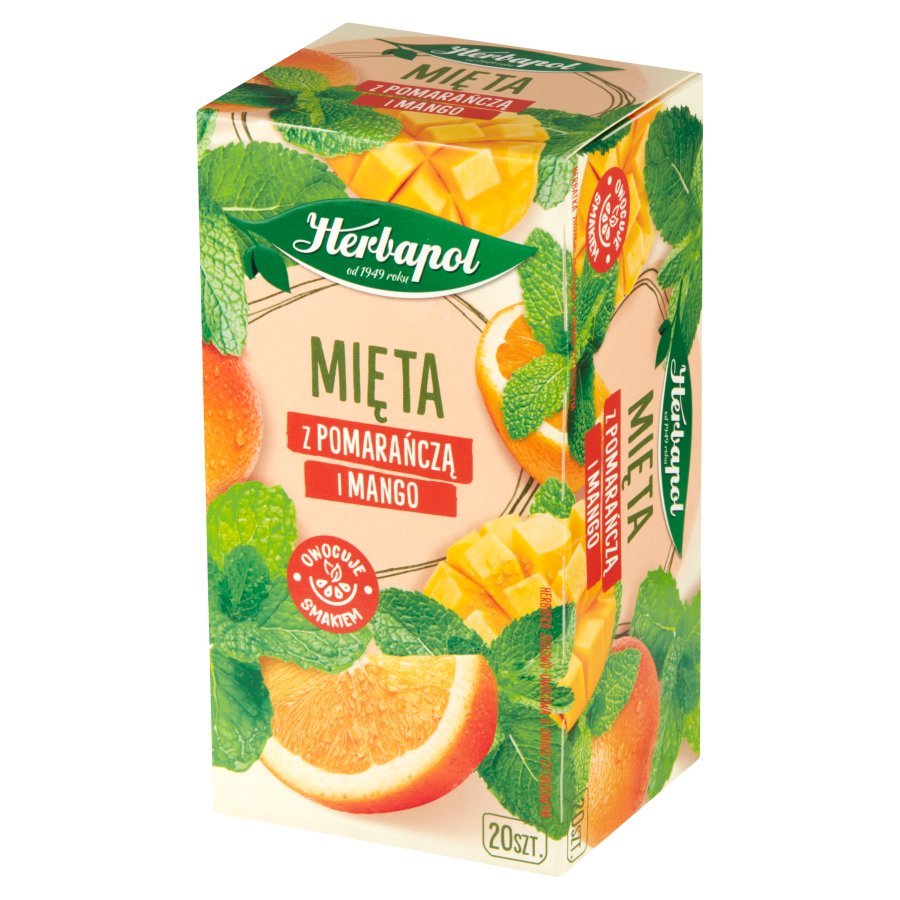 Herbapol Herbal and Fruit Tea Mint with Orange and Mango 20x1,5g