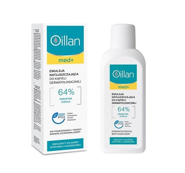 OILLAN  MED DERMATOLOGICAL BATH EMULSION liquid paraffin 200ml