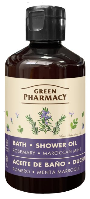 Green Pharmacy Moisturizing 2-in-1 Bath and Shower Oil Rosemary and Mint 250ml